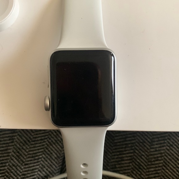 Apple Watch Glass ceramic back GPS LTE series-3 38MM. With band.